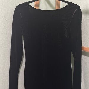 Vintage Caché black velvet going-out top